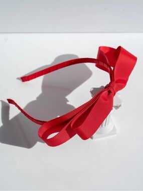 Red Grosgrain Bow Headband for Kids